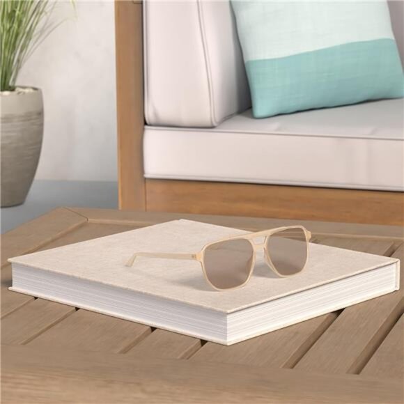 Retro Aviator Sunglasses Women Men 70s Vintage Square Plastic Frame UV400 Sun - Picture 2 of 7